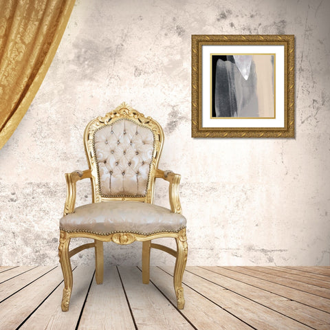 Mozaic 47 Gold Ornate Wood Framed Art Print with Double Matting by Aryai, Sia