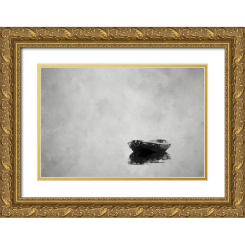 Alone Gold Ornate Wood Framed Art Print with Double Matting by Curinga, Kim