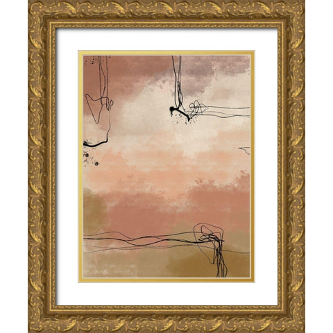 Cloud Gazing II Gold Ornate Wood Framed Art Print with Double Matting by Holman, Nicholas