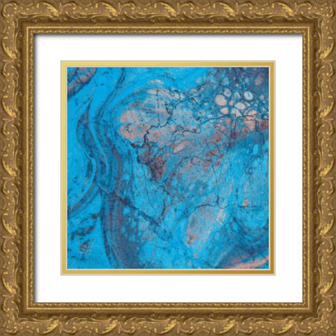 Craquelure Gold Ornate Wood Framed Art Print with Double Matting by Hunziker, Steve