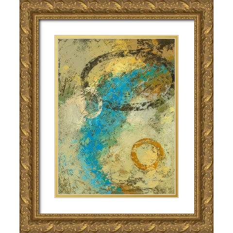 Liberation of Color Gold Ornate Wood Framed Art Print with Double Matting by Joy, Julie