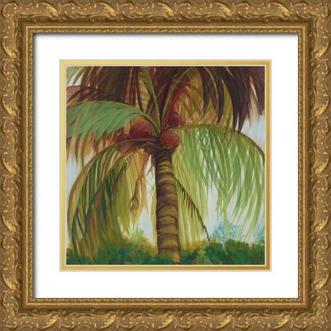Tropics I Gold Ornate Wood Framed Art Print with Double Matting by Joy, Julie