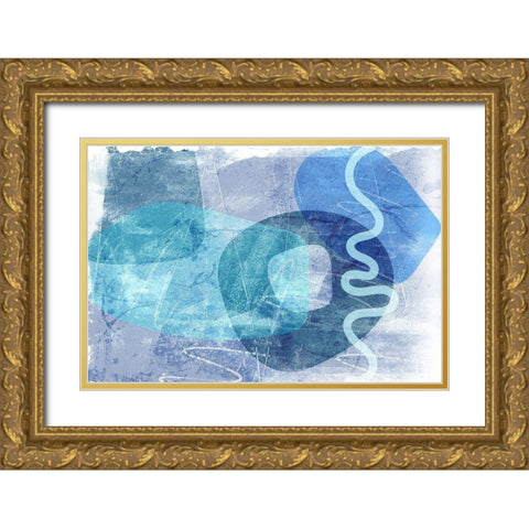 Portraya Gold Ornate Wood Framed Art Print with Double Matting by Naskrent, Delores