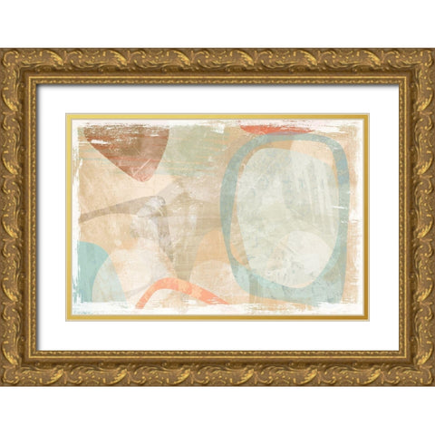 Similitude Gold Ornate Wood Framed Art Print with Double Matting by Naskrent, Delores