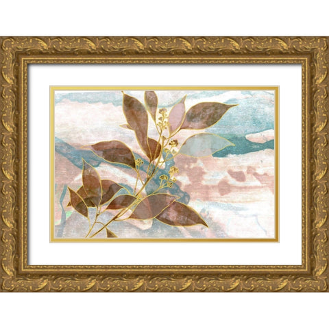 Soft Breath Gold Ornate Wood Framed Art Print with Double Matting by Naskrent, Delores