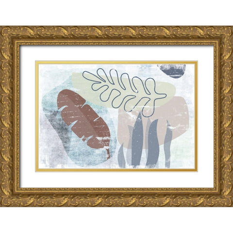 Ambrosial Gold Ornate Wood Framed Art Print with Double Matting by Naskrent, Delores