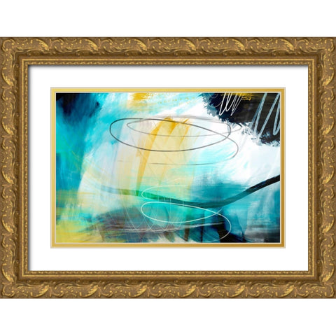 Inclement Weather Gold Ornate Wood Framed Art Print with Double Matting by Naskrent, Delores