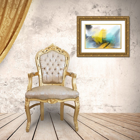 Deadly Tornado Gold Ornate Wood Framed Art Print with Double Matting by Naskrent, Delores