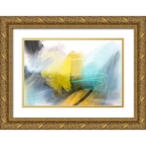 Deadly Tornado Gold Ornate Wood Framed Art Print with Double Matting by Naskrent, Delores