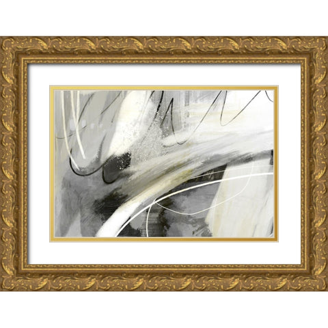 Speak to Me Gold Ornate Wood Framed Art Print with Double Matting by Naskrent, Delores