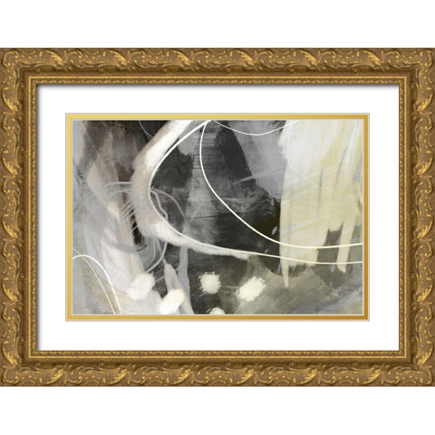 Allegedly Gold Ornate Wood Framed Art Print with Double Matting by Naskrent, Delores