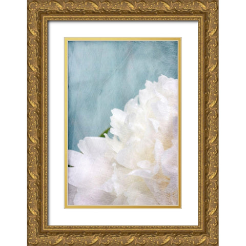 Peony Sky I Gold Ornate Wood Framed Art Print with Double Matting by Stalus, Judy