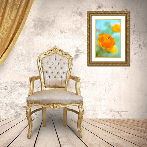 Bright Gold Ornate Wood Framed Art Print with Double Matting by Stalus, Judy