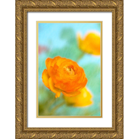 Bright Gold Ornate Wood Framed Art Print with Double Matting by Stalus, Judy