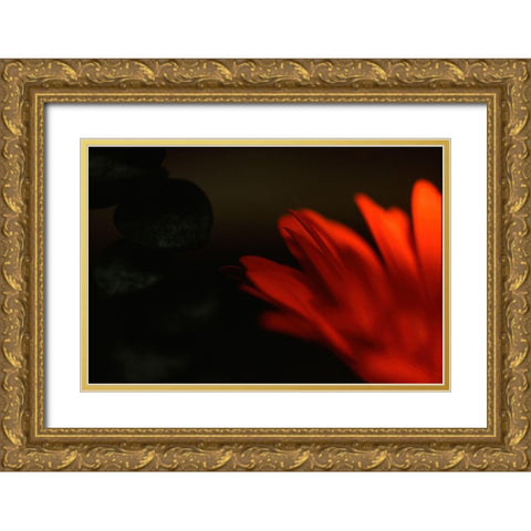 Flame Gold Ornate Wood Framed Art Print with Double Matting by Stalus, Judy