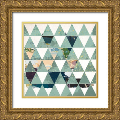 Dimension I Gold Ornate Wood Framed Art Print with Double Matting by Smith, Karen