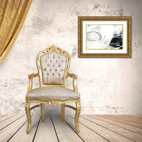 Alcazar Gold Ornate Wood Framed Art Print with Double Matting by Naskrent, Delores