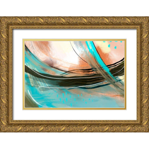 Pronounce Gold Ornate Wood Framed Art Print with Double Matting by Naskrent, Delores