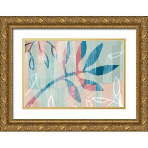 Blythe Gold Ornate Wood Framed Art Print with Double Matting by Naskrent, Delores