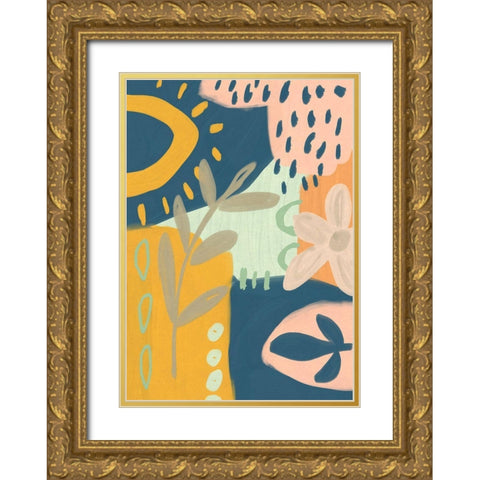 Summer Rain Gold Ornate Wood Framed Art Print with Double Matting by Haase, Andrea