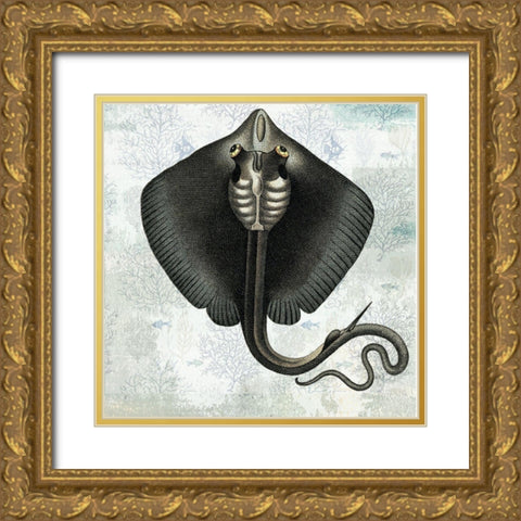 Oceaniana I Gold Ornate Wood Framed Art Print with Double Matting by Smith, Karen