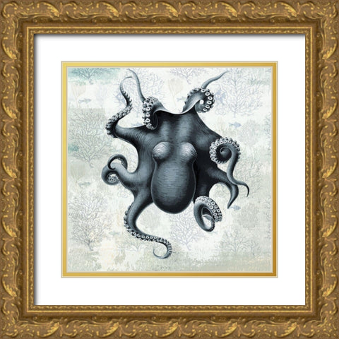 Oceaniana II Gold Ornate Wood Framed Art Print with Double Matting by Smith, Karen