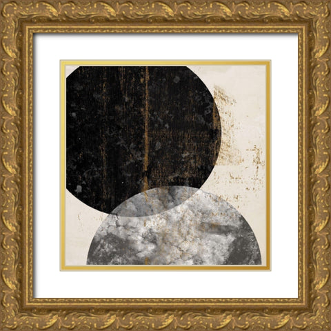 Crisscross II Gold Ornate Wood Framed Art Print with Double Matting by Smith, Karen