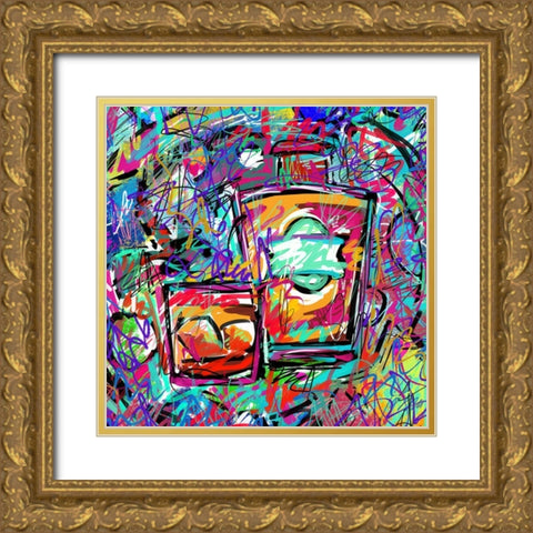 Boozey I Gold Ornate Wood Framed Art Print with Double Matting by Novak, Rick