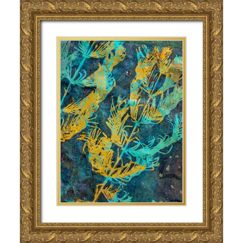 Evergreen Gold Ornate Wood Framed Art Print with Double Matting by St Hilaire, Elizabeth