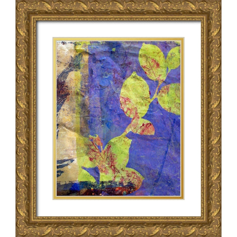 Lavender Gold Ornate Wood Framed Art Print with Double Matting by St Hilaire, Elizabeth