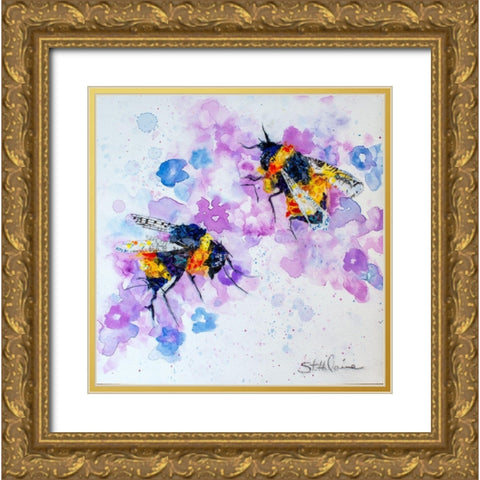 We Are Bees Gold Ornate Wood Framed Art Print with Double Matting by St Hilaire, Elizabeth