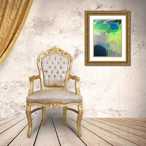 Neutral Flow II Gold Ornate Wood Framed Art Print with Double Matting by Orlov, Irena