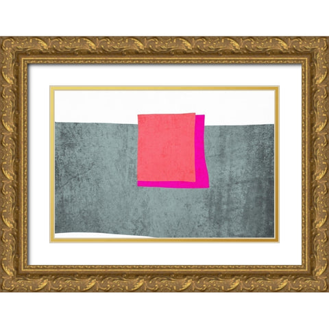 Art Shape Colors design XXII Gold Ornate Wood Framed Art Print with Double Matting by Orlov, Irena