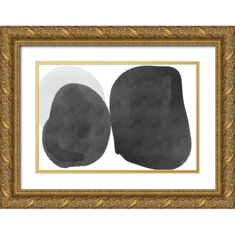 Art Shape Colors design XXVII Gold Ornate Wood Framed Art Print with Double Matting by Orlov, Irena