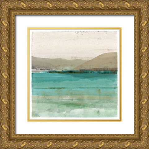 Mojito Waters II Gold Ornate Wood Framed Art Print with Double Matting by Kouta, Flora