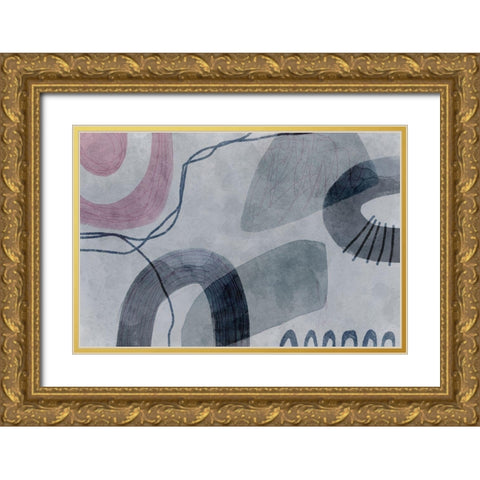 Against All Odds Gold Ornate Wood Framed Art Print with Double Matting by Haase, Andrea