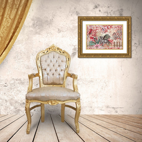 The Tiger King Gold Ornate Wood Framed Art Print with Double Matting by Haase, Andrea