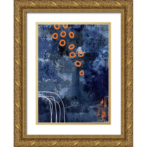 Nightscape Dream Gold Ornate Wood Framed Art Print with Double Matting by Haase, Andrea