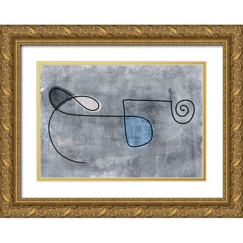 Joy of the Journey Gold Ornate Wood Framed Art Print with Double Matting by Haase, Andrea