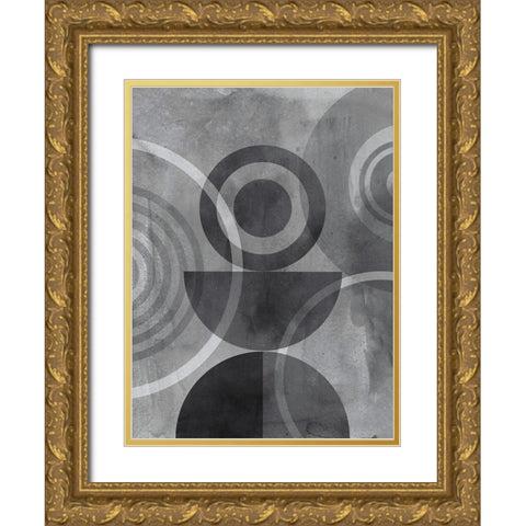 Circulation I Gold Ornate Wood Framed Art Print with Double Matting by Haase, Andrea