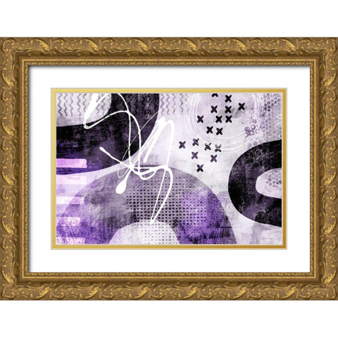 Stumbling Across II Gold Ornate Wood Framed Art Print with Double Matting by Haase, Andrea