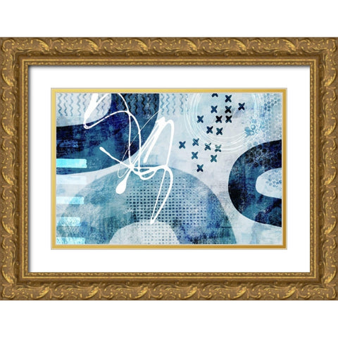 Stumbling Across III Gold Ornate Wood Framed Art Print with Double Matting by Haase, Andrea