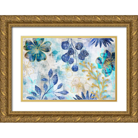 Fantasy Garden I Gold Ornate Wood Framed Art Print with Double Matting by Haase, Andrea