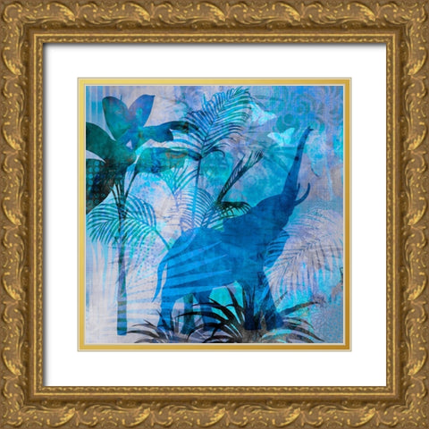 Elephant of Africa II Gold Ornate Wood Framed Art Print with Double Matting by Haase, Andrea
