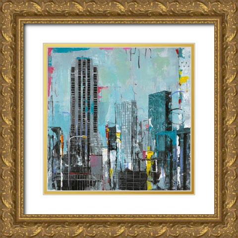 City Living II Gold Ornate Wood Framed Art Print with Double Matting by Joy, Julie