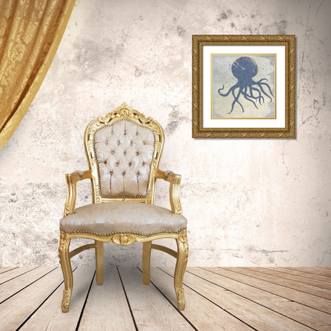 Seafarer I Gold Ornate Wood Framed Art Print with Double Matting by Smith, Karen
