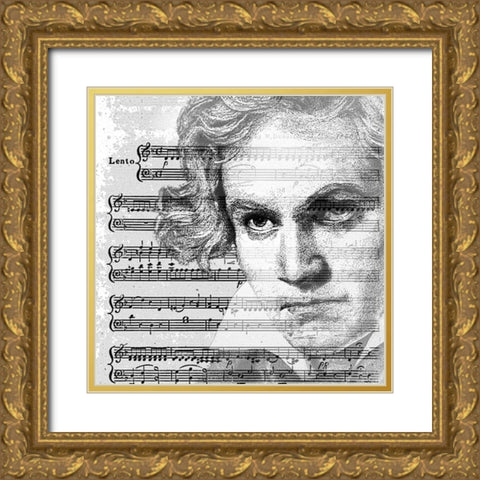 Muso I Gold Ornate Wood Framed Art Print with Double Matting by Smith, Karen