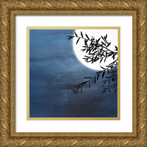 Bythe Moon II Gold Ornate Wood Framed Art Print with Double Matting by Smith, Karen