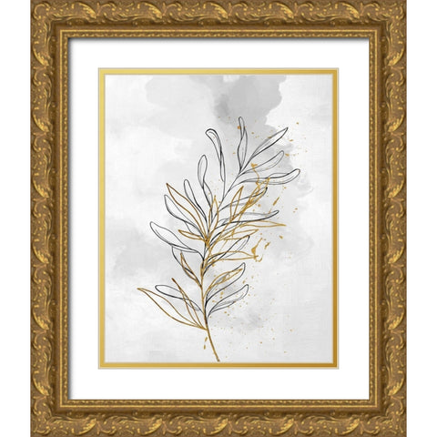Flower Cloud II Gold Ornate Wood Framed Art Print with Double Matting by Smith, Karen