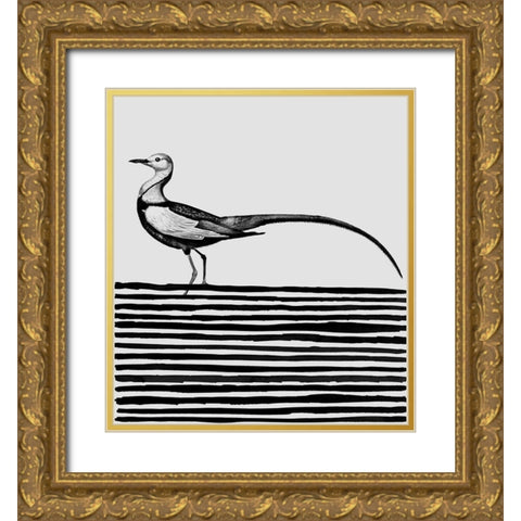 Line Up I Gold Ornate Wood Framed Art Print with Double Matting by Smith, Karen